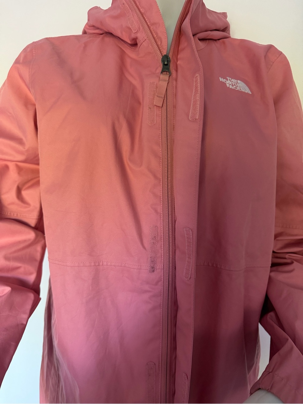 The North Face Pink Hooded Rain Jacket Youth XL Women XS/S - Picture 8 of 8